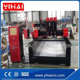 YH-1825 stone engraving cnc router with three heads